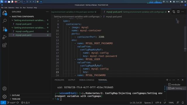 Kubernetes | Using ConfigMaps for setting environment variables смотреть онлайн