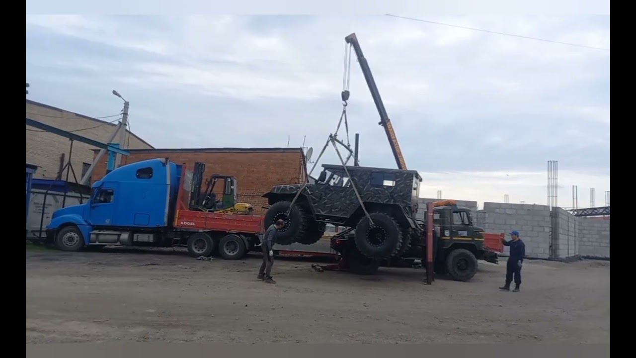 отгрузка вездехода Шторм в Шарыпово смотреть онлайн