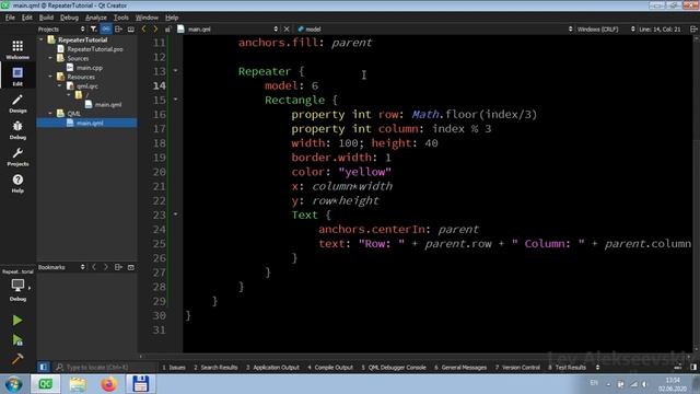 QML - Управление динамическими объектами через Repeater смотреть онлайн