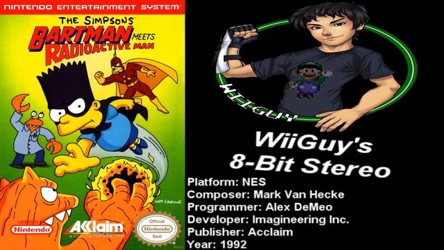 The Simpsons: Bartman Meets Radioactive Man (NES) Soundtrack - 8BitStereo смотреть онлайн