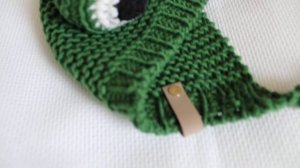 Шапка лягушка вязаная спицами из Тик Тока