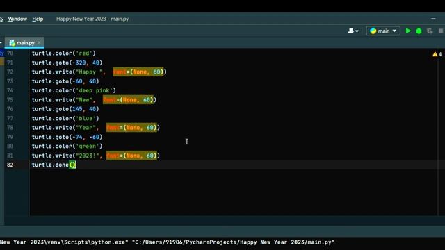 Wishing Happy New Year 2023 Python Code || Happy New Year 2023 || #code_with_ankaj #python смотреть онлайн