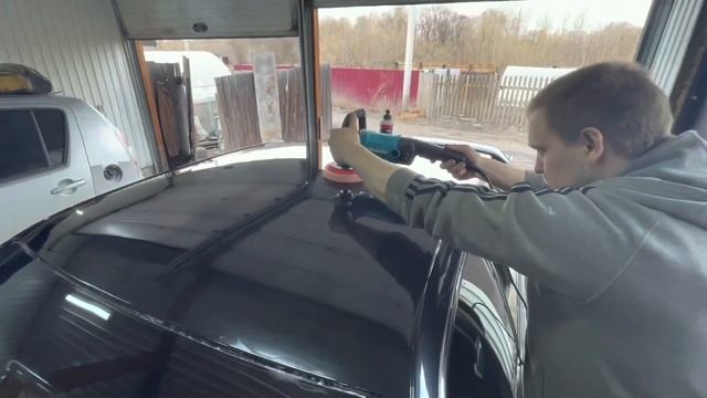 Чайзер 2,5 до и после полировки