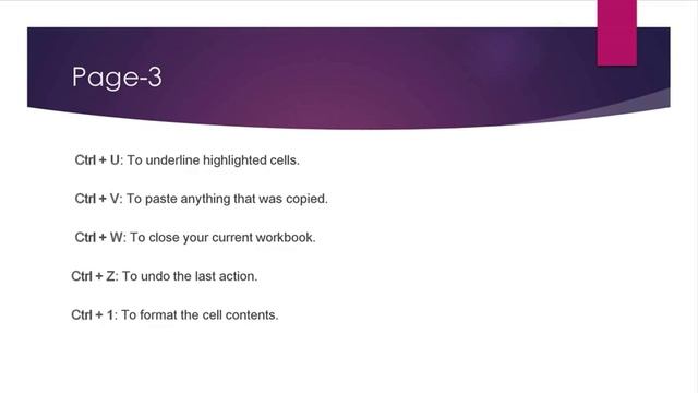 Ms Excel short cut keys смотреть онлайн