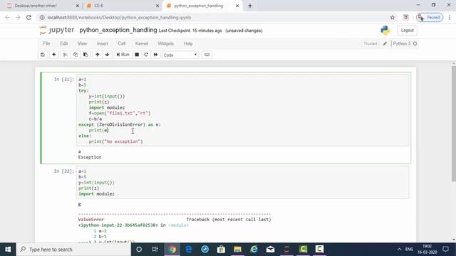 Exception handling in python смотреть онлайн