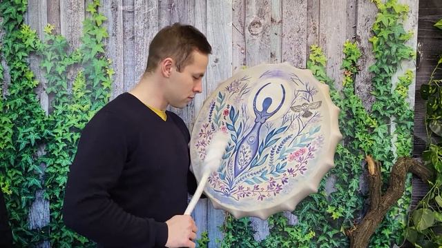 woman drum Gaia 22 inch бубен Гая 56 см смотреть онлайн