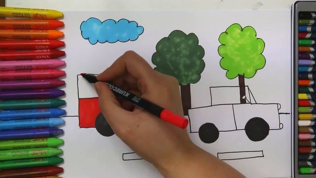 легковые автомобили - Как рисовать и цвет смотреть онлайн
