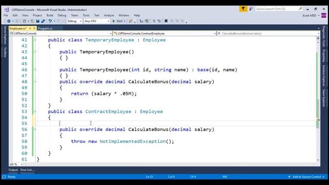 Liskov Substitution Principle смотреть онлайн