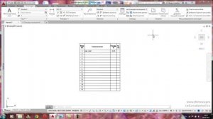 Урок 12  Создание таблицы в AutoCAD (Автокад) и использование поля