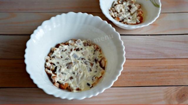 Salad with chicken breast layers смотреть онлайн