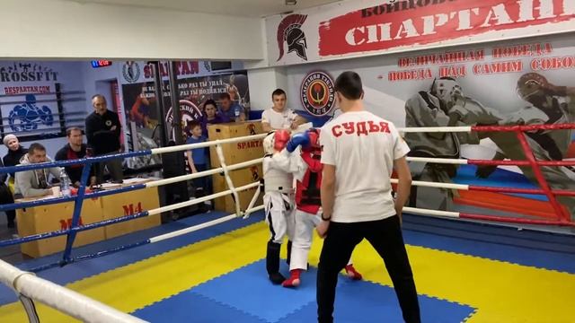 Кикбоксинг дети 6-7 лет kickboxing Миколаенко Артём бой первый смотреть онлайн