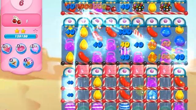 Candy Crush Saga Level 9863 (21 moves, 3 stars, No boosters) смотреть онлайн