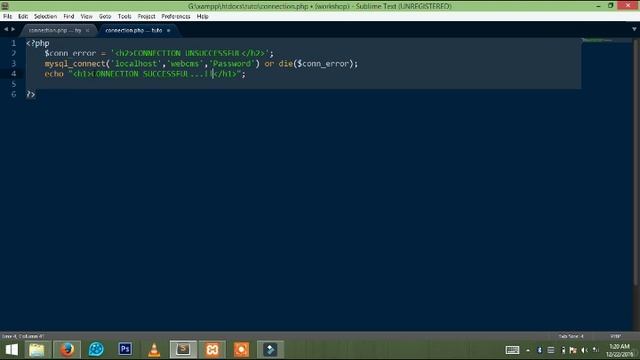 PHP Tutorial for Beginner on MySQL Server and Database connection смотреть онлайн
