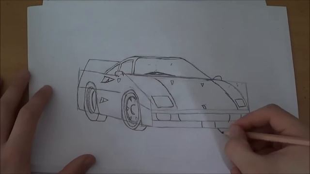speed draw-(ferrari F50) смотреть онлайн