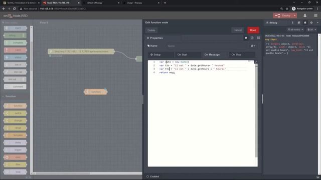 Connecter Rhasspy et Node Red смотреть онлайн