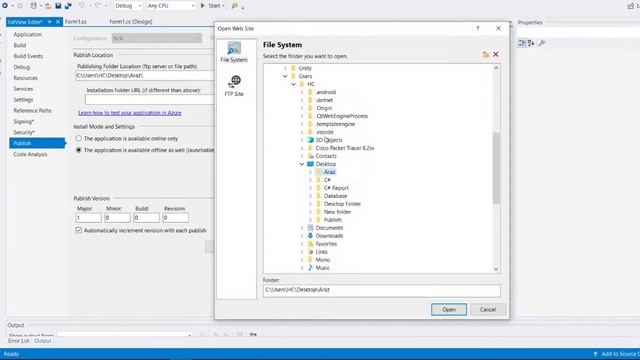 Publishing Windows Form(C#) Application On Desktop With Setup.exe (Visual Studio) [2 MINUTES EASY смотреть онлайн