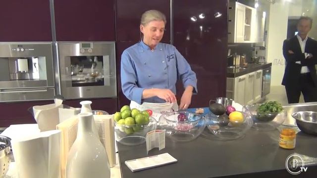ARAN Cucine Opening - Mary Sue Milliken demonstrates Peruvian Ceviche смотреть онлайн