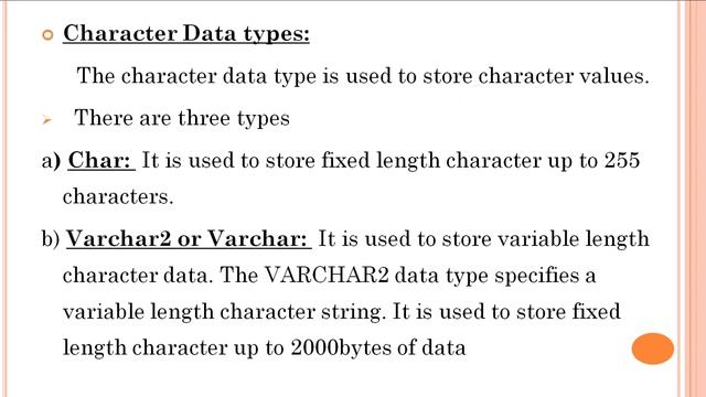 14. III BCom (CA) 5th Sem - DBMS - History of SQL & Datatypes смотреть онлайн