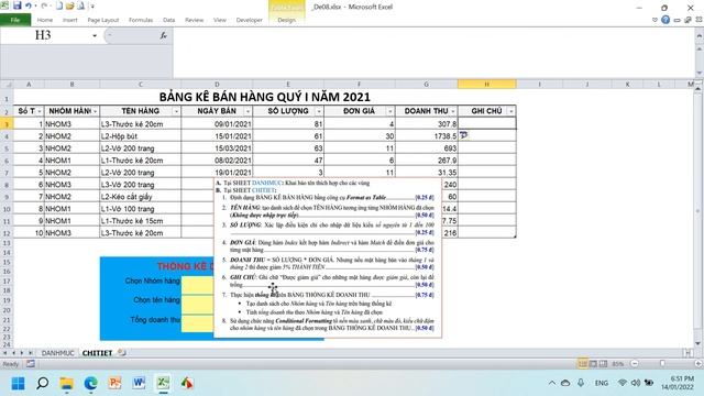 Đề 8 Excel nâng cao (Module 1) смотреть онлайн