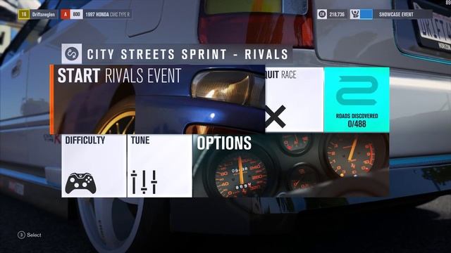 FH3 Honda Civic trial attack смотреть онлайн