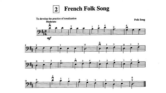 Suzuki Cello School Vol1 - 02.French Folk Song - Piano Accompaniment смотреть онлайн