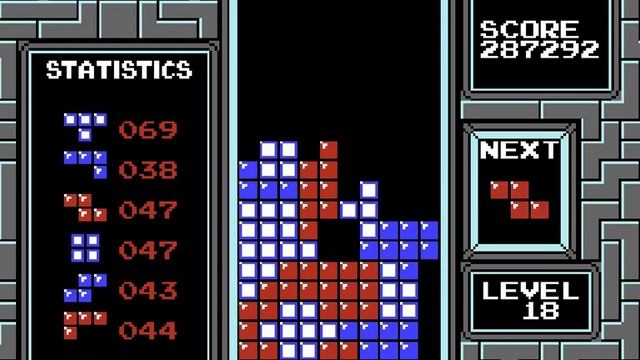NES classic tetris: Extremely I-drought game (Only 18 I-pieces till killscreen) смотреть онлайн