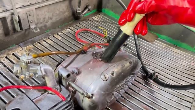 Restoration Old Motorcycle Jawa 50 two stroke engine 1977 смотреть онлайн