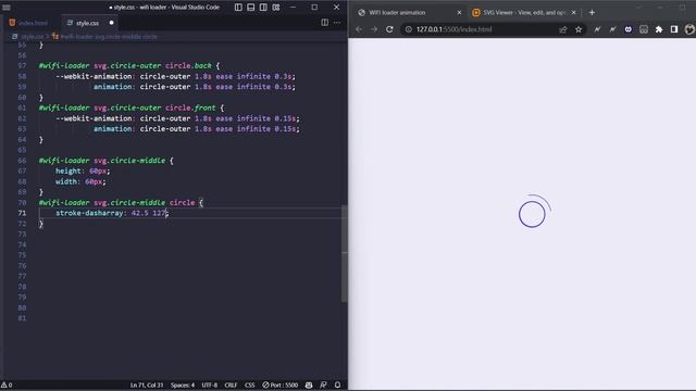 Create a WiFi Loader Animation with HTML & CSS | CSS Tutorials смотреть онлайн
