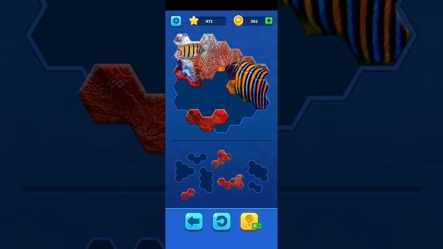 Hexa Jigsaw Puzzle Game's level 15 Underwater World mode смотреть онлайн