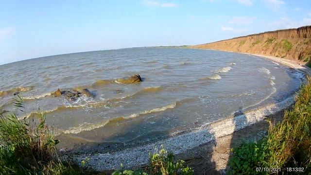 дикий пляж в пос. Морской, Ейск. смотреть онлайн
