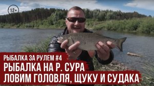 Рыбалка на р. Сура ловим головля, щуку и судака // Рыбалка за рулем #4 / #14