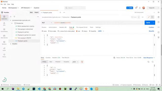 PUT VƏ PATCH Metodları | Postman REST API