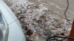 Зарядка электромобиля от розетки 220 вольт. Гаражный кооператив. Столб, Розетка на столбе.