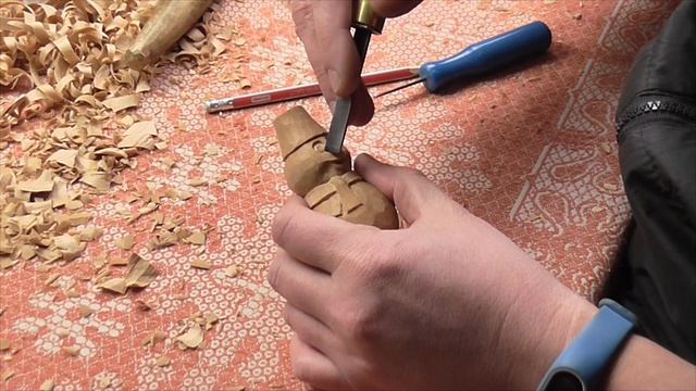 Снеговик из дерева своими руками, резьба по дереву смотреть онлайн