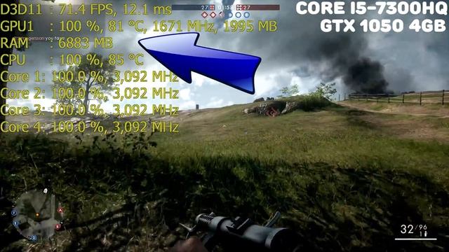 GTX 1050 4gb (не Ti) vs GTX 1050 2Gb на Pentium G4560, Intel Core i5, Intel Core i7. Обзор и тест. смотреть онлайн