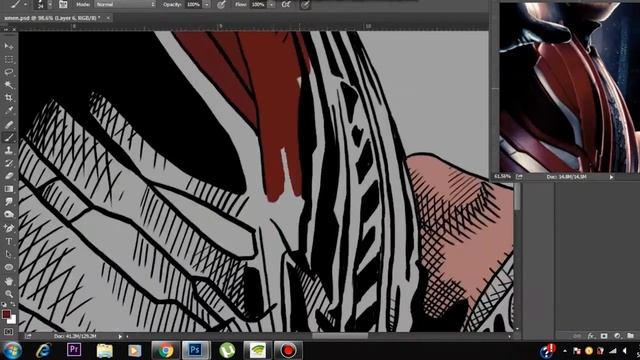 Drawing X-Men Apocalypse Poster in Comicbook Style | Photoshop | Speed Art | Time Lapse | Tutorial смотреть онлайн
