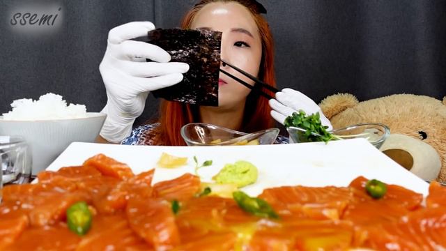 [Mukbang]🐟생연어장, 간장연어장 먹방!😋탱글쫀득한식감!💕 Marinated Salmon 🍚with Salmon Rice Bow ASMR | 쎄미 смотреть онлайн