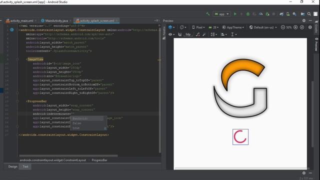 CREER UNE APPLICATION ANDROID #11 ? ECRAN DE CHARGEMENT - SplashScreen смотреть онлайн