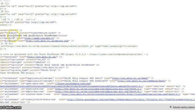 Wordpress SEO Nadpisy a metadata – hlavní strana смотреть онлайн