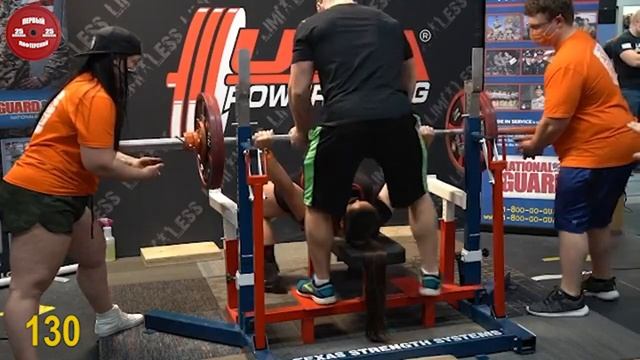 AMANDA LAWRENCE (USA) 646 kg 142.lbs @84 kg Unofficial WR смотреть онлайн