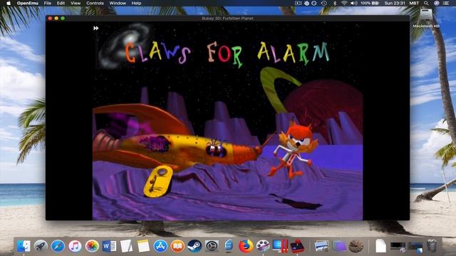 Bubsy 3D: Furbitten Planet [PlayStation on MAC] смотреть онлайн
