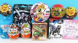 СЮРПРИЗ MIX! Маша и Медведь, ТРИ КОТА, Принцессы Дисней, МАРВЕЛ, Динозавры Unboxing Kinder Surprise