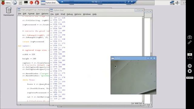 color tracking using opencv and raspberry including color converter RGB to HSV смотреть онлайн