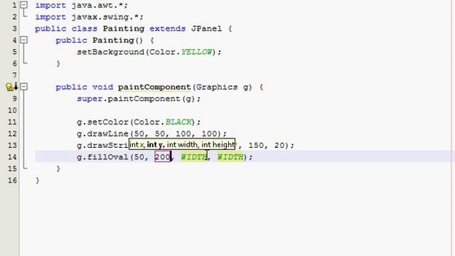 Java Graphics Tutorial 2 - Painting stuff смотреть онлайн