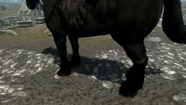 Skyrim Giant Horse! смотреть онлайн