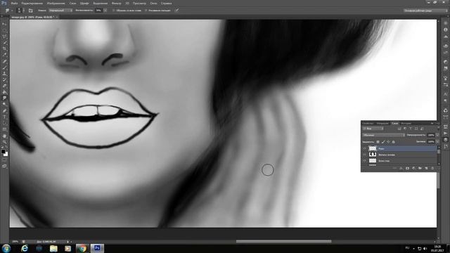 Рисунок в Photoshop смотреть онлайн