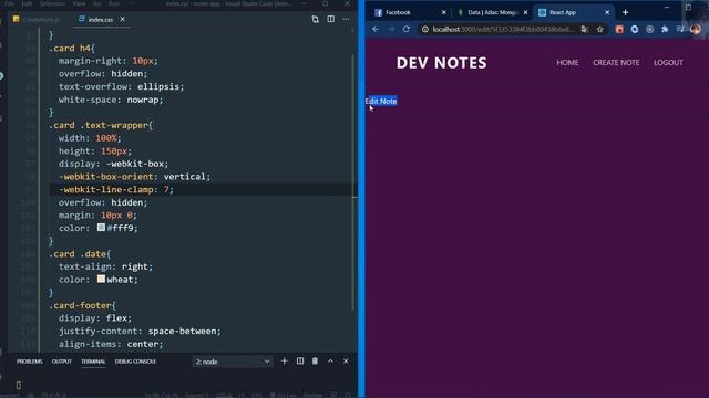 MERN Stack | Notes App #6 - Frontend - Create Notes and Edit Note смотреть онлайн