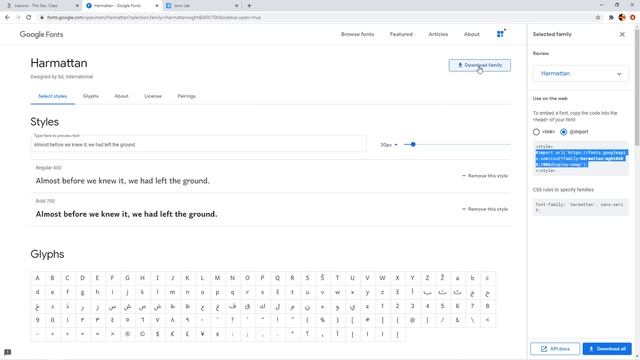 Ep. 05 - Custom Font - Online / Google font and Offline / Local. смотреть онлайн