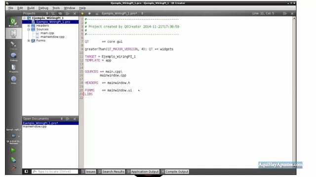 Raspberry Pi + Qt + WiringPi смотреть онлайн