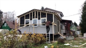 каркасная #пристройка к дому 6 на 6 .mov